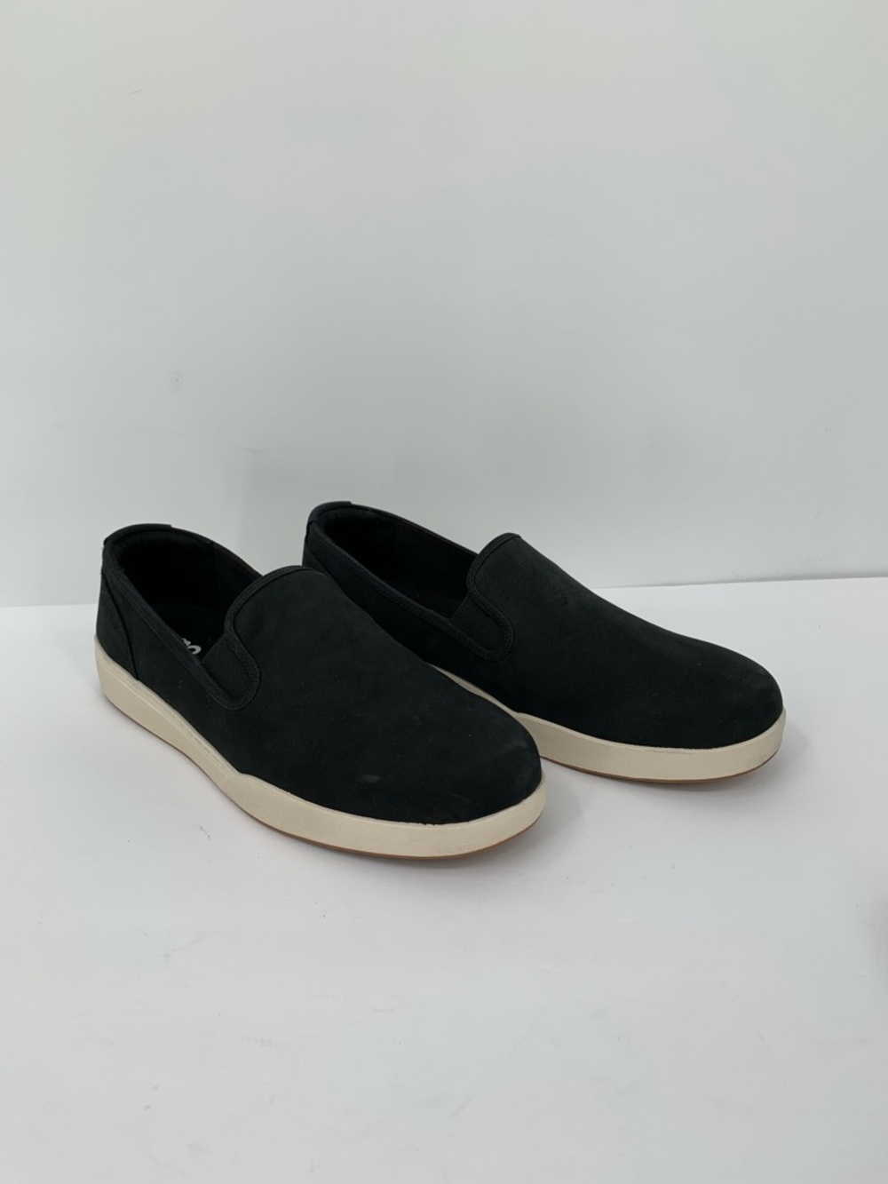 Abeo Encore Slip-on sneaker shoe black suede leather comfort women new 10 - Picture 3 of 8
